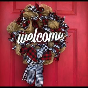Welcome friends wreath